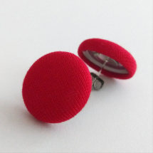 Červené – buttonkové náušnice