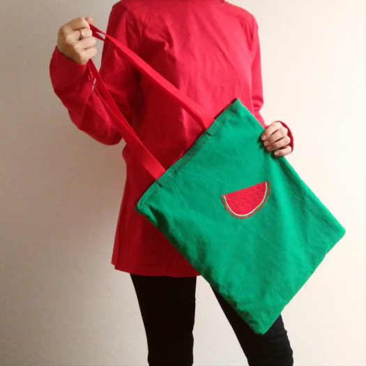 Melounové potěšení – taška se zipem, sleva