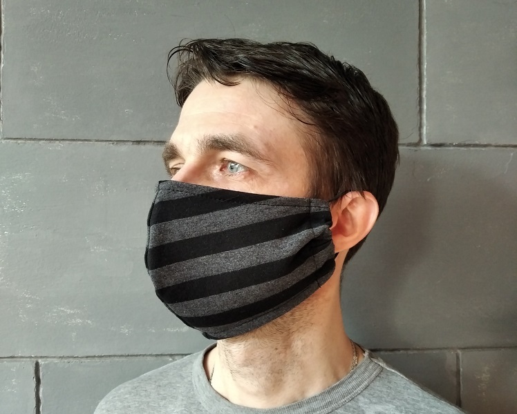 Rouška pánská - vzor pruhy - skladem 