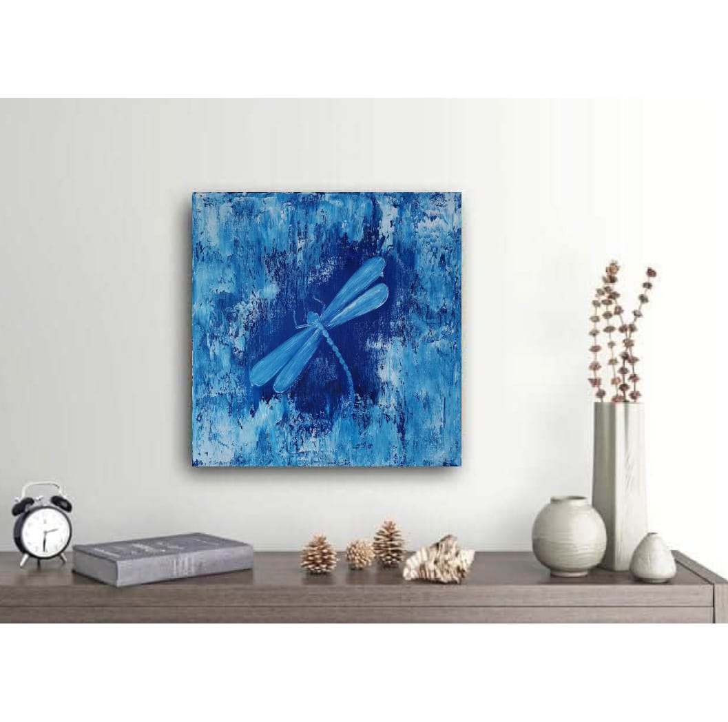 Malovaný obraz, vážka 