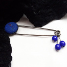 Ozdobný spínací špendlík, půlnoční