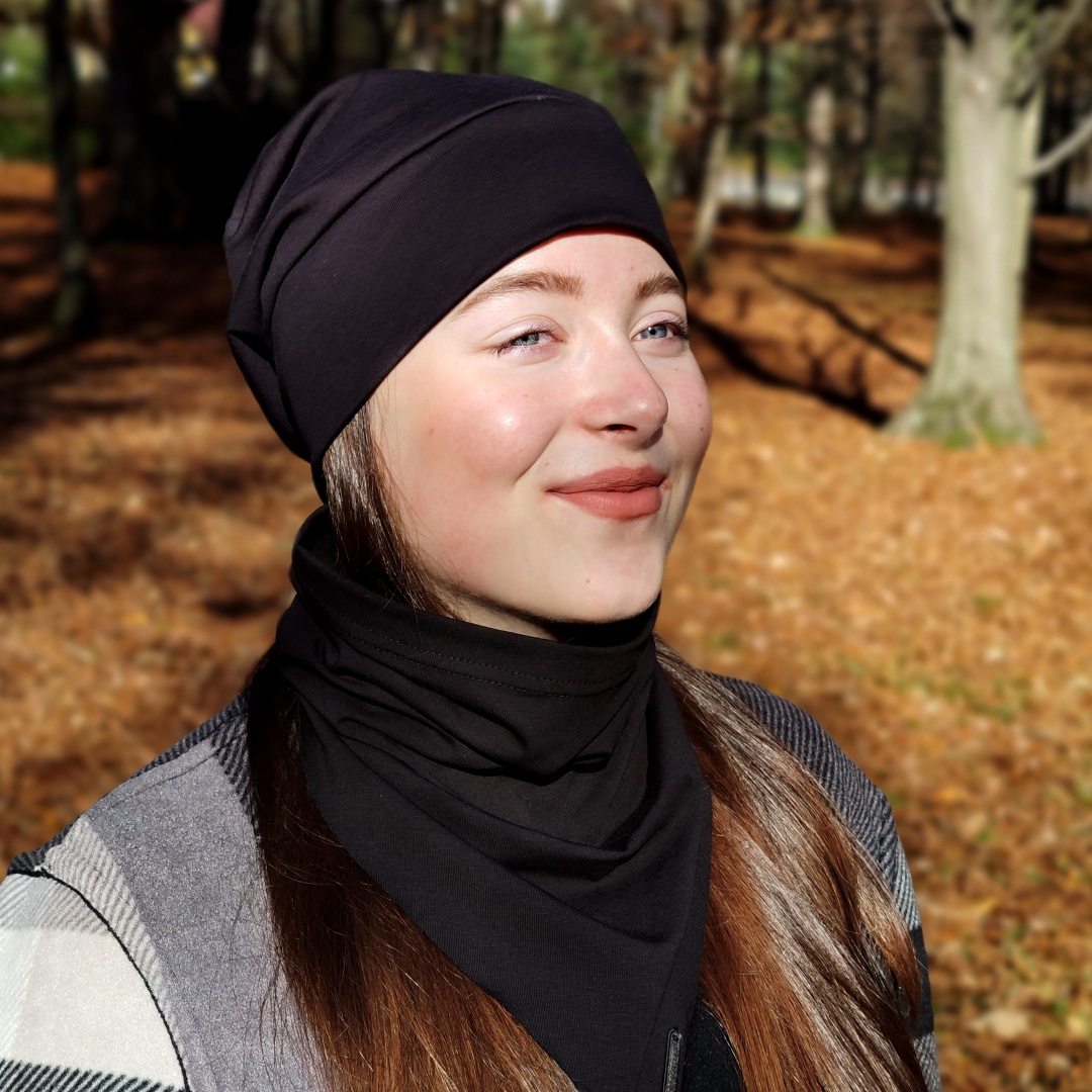 Bavlněný nákrčník AVE / černá