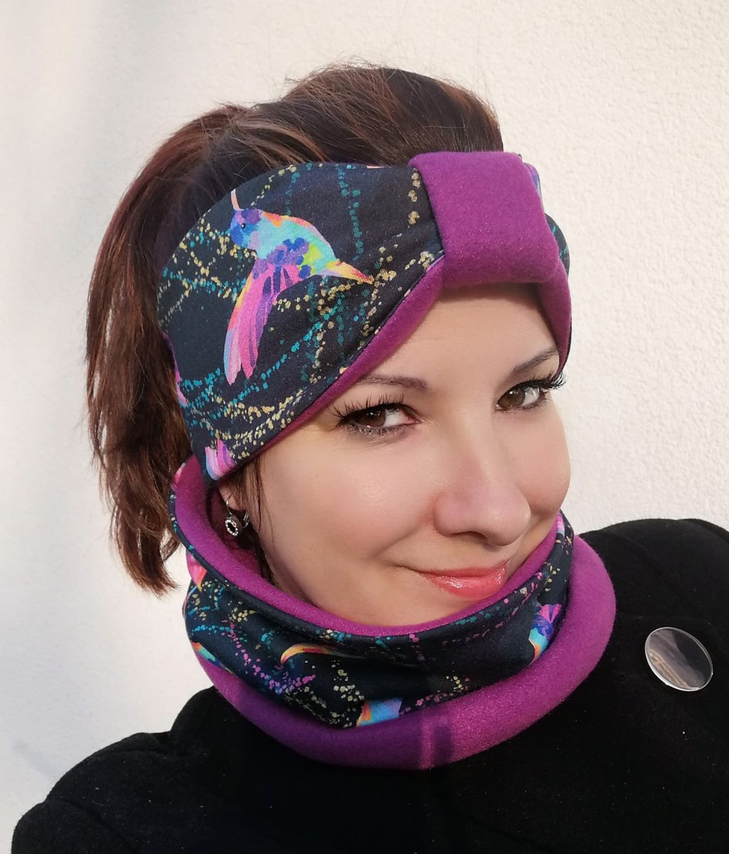 čelenka  kolibříci 