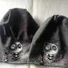 Čepice unisex "panda", tm.šedá