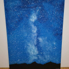 Malovaný  obraz, vesmír galaxie 2
