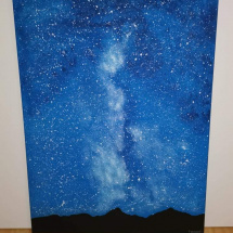 Malovaný  obraz, vesmír galaxie 2