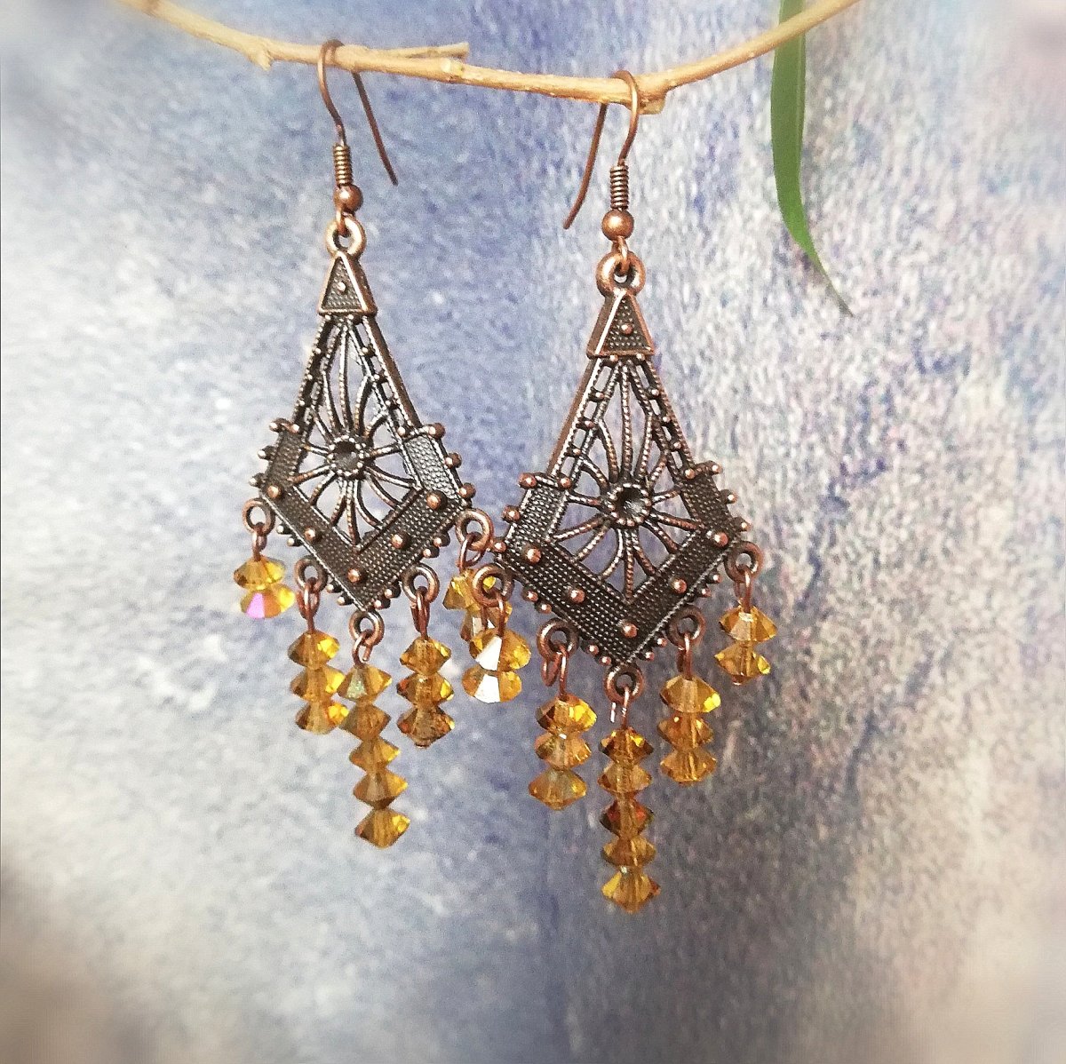 Náušnice visací-orient