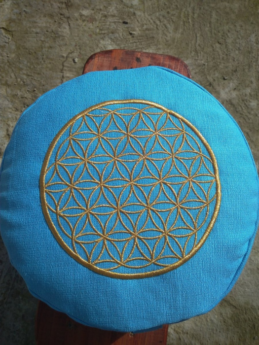 Pohankový meditační polštářek s výšivkou