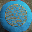 Pohankový meditační polštářek s výšivkou