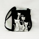 crossbody-černobílé kočičky