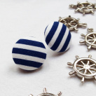 Námořnické náušnice s pruhy