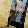 sukně SOFT, mandaly, krátká, S-XL