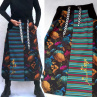sukně SOFT, temná zahrada, dlouhá, S-XL