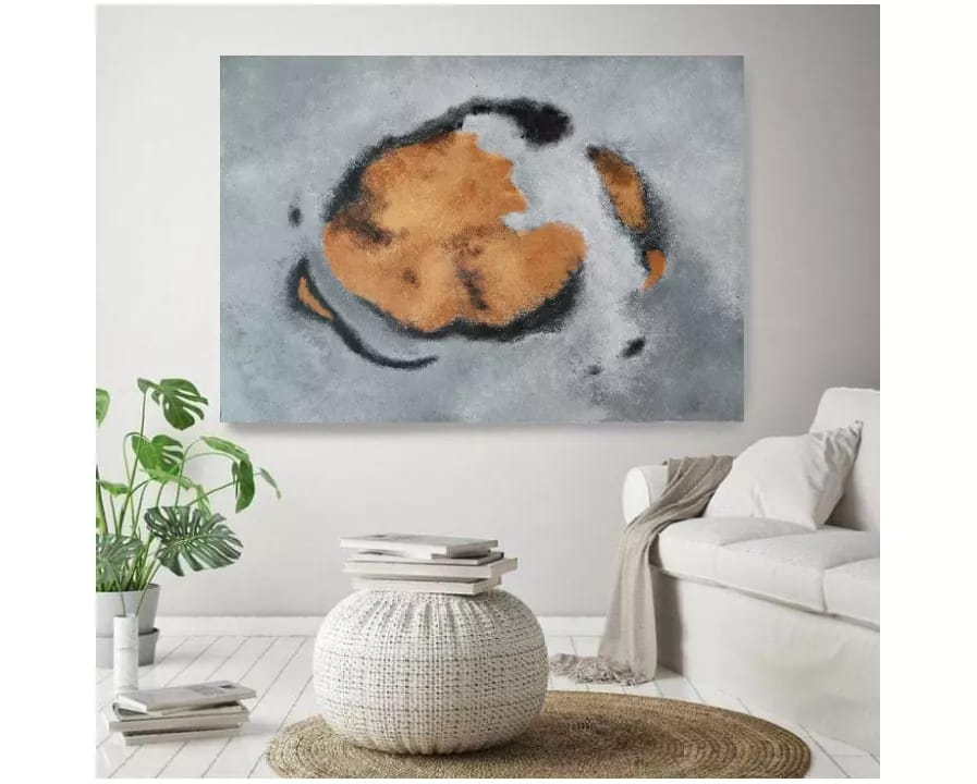 Abstraktni obraz, ostrov