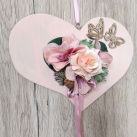 Srdíčko růžové s motýlky