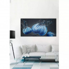 Moderní obraz, modrá poupata