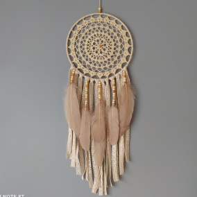 Lapač zlých snů Béžová holubice 20 x 57 cm