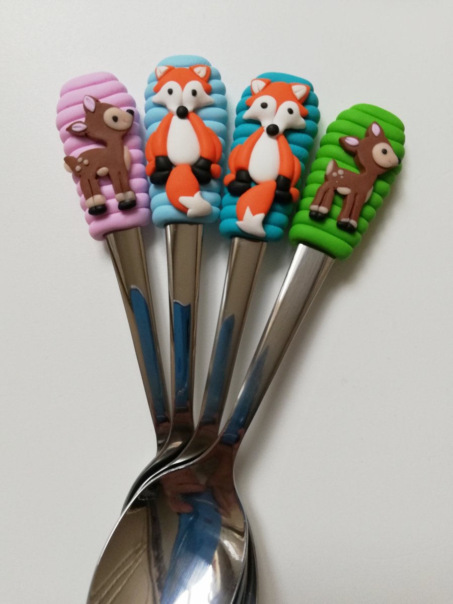 Lžičky lesní zvířátka