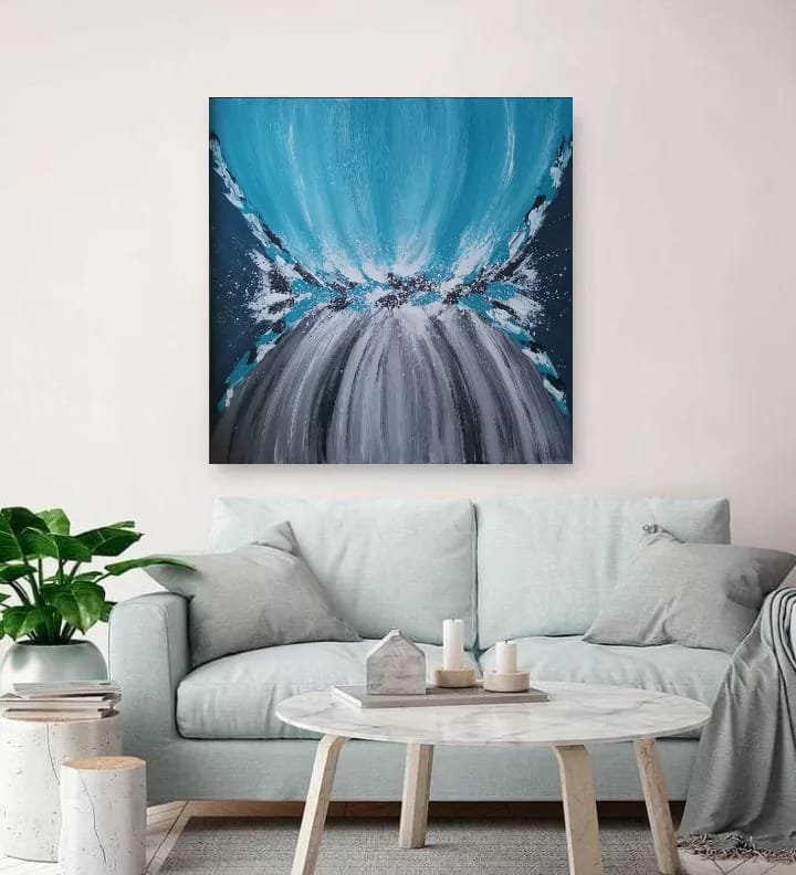 Obraz, Tyrkysová abstrakce 