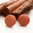 Drobné skořičky – buttonkové náušnice