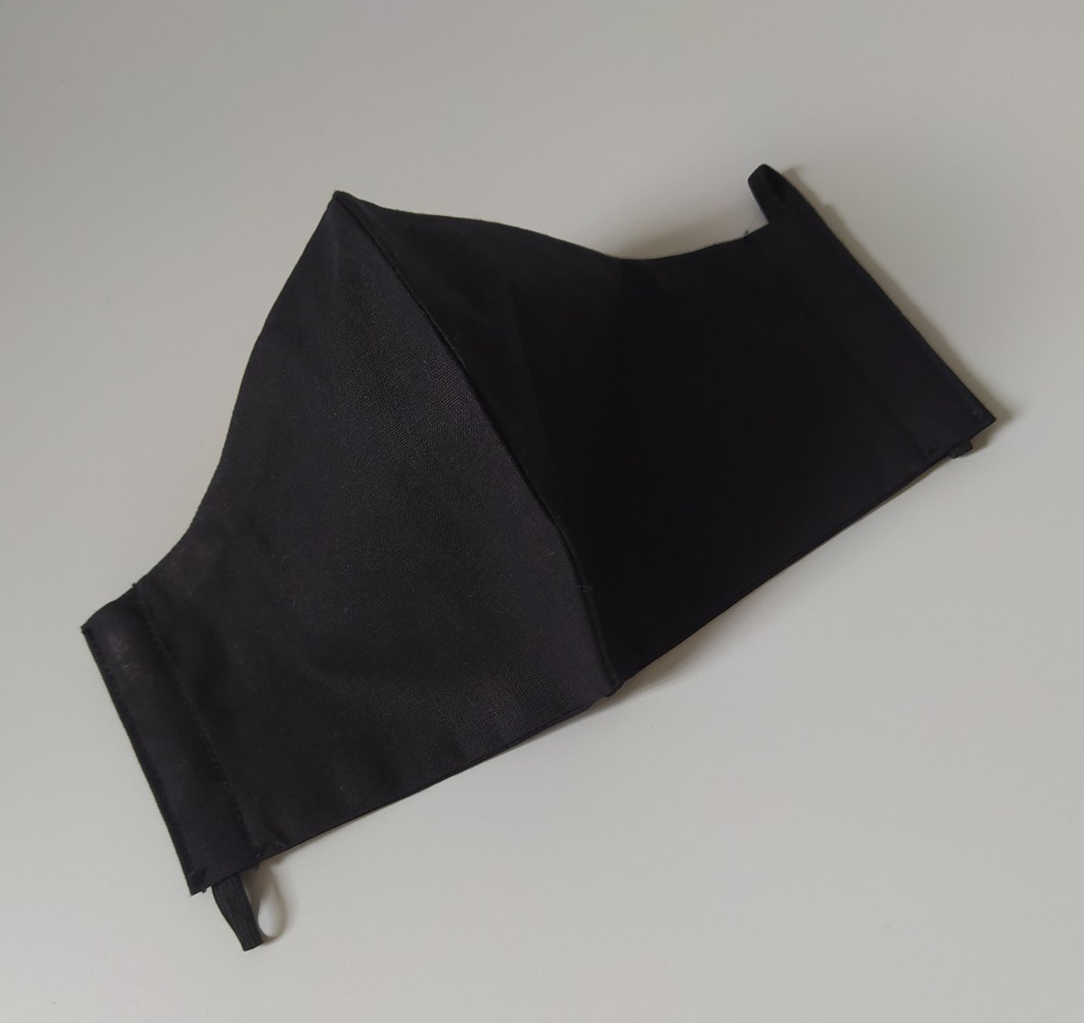 Bavlněná rouška dvouvrstvá černá unisex