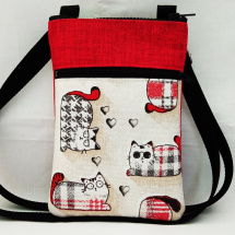 malá crossbody -kočky