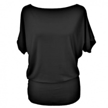 Volné tričko - barva černá, velikost S - XL