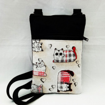 malá crossbody -kočky