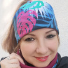 Čelenka listy a bordó 