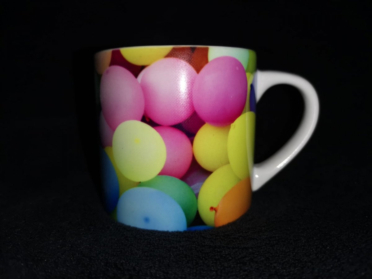 Keramický dětský hrneček, balónky 