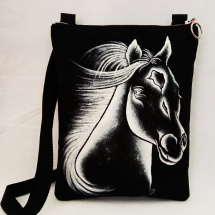 crossbody -stříbrný kun
