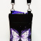 mini crossbody -fialový motýl II