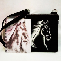 crossbody+zápisník-stříbrný kun