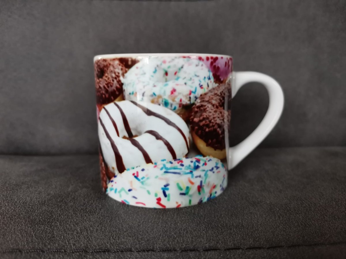 Keramický dětský hrneček, donut, kobliha