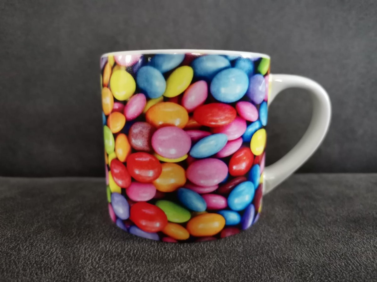 Keramický dětský hrneček, lentilky malé