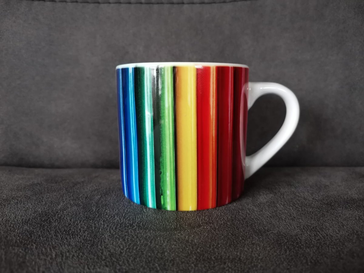 Keramický dětský hrneček, barevný 