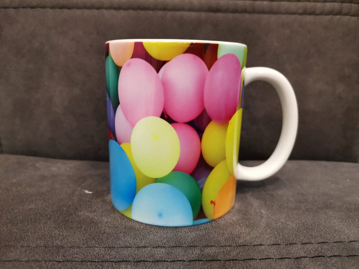 Hrnek velký, dětský motiv, Balónky 