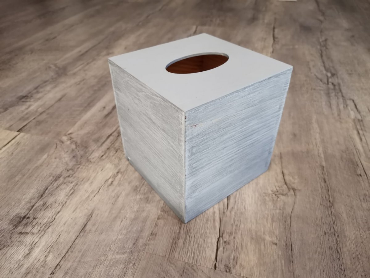 Krabička, box, poklop na kapesníky, čtverec 