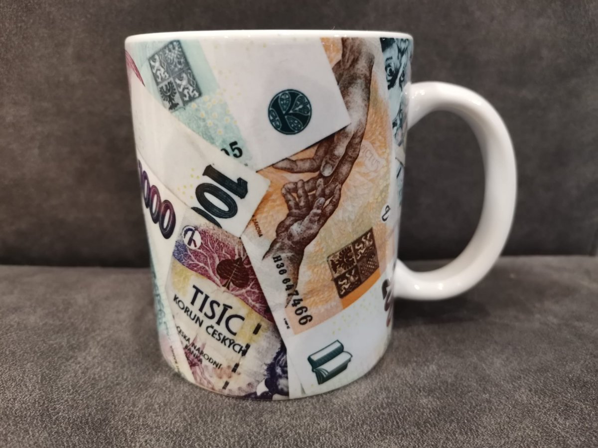 Hrnek, bankovky 