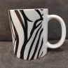 Hrnek, hudební, černobílý zebra 