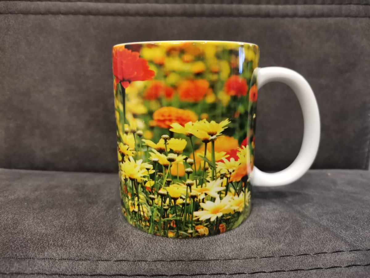 Hrnek, rozkvetlá louka