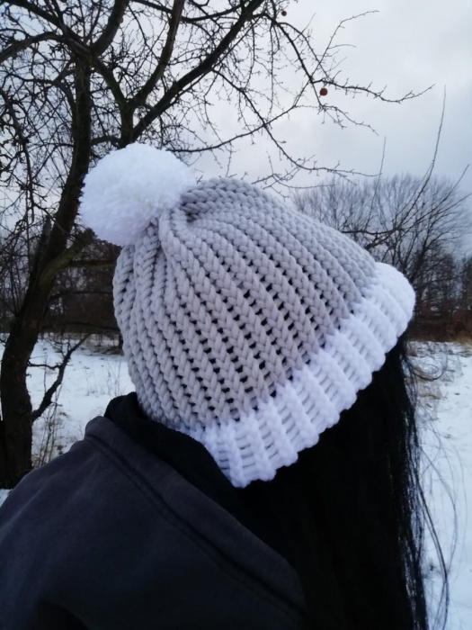 Pletený kulich různé barvy (dvojitý lem) SLEVA
