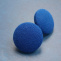 Královsky modré – buttonkové náušnice