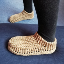 Háčkované boty (ponožky)