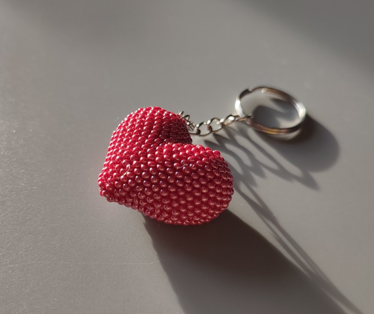 Přívěsek na klíče - srdíčko