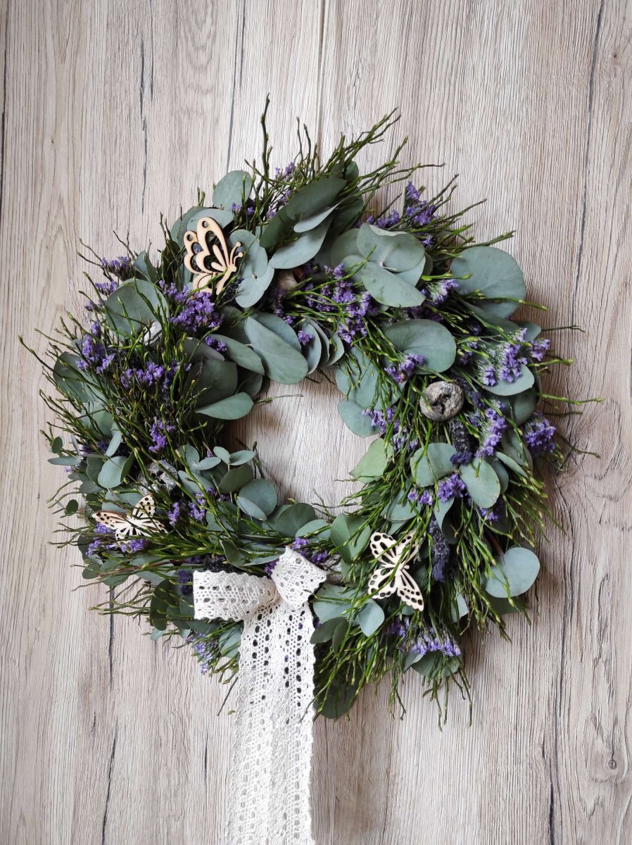 Přírodní eukalyptový věnec se staticí