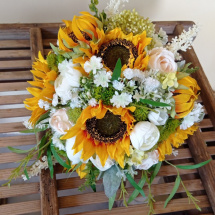 Svatební kytice slunečnicová