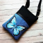 mini crossbody s kapsičkou-modrý motýl