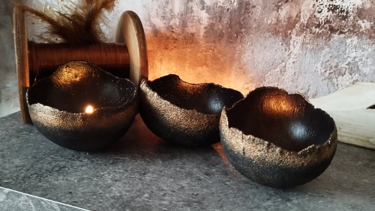 Beton-skořepina-struktura "Black & Bronze"