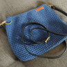 crossbody kabelka - modrá a světle šedá